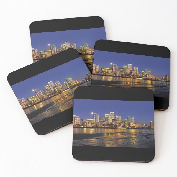 Item preview, River Thames flowing past Canary Wharf designed and sold by twixt-two-wheels.
