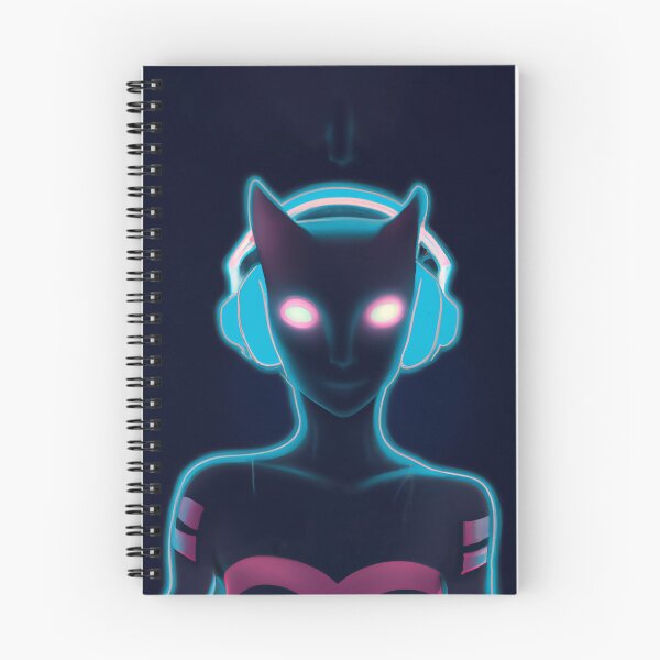 Item preview, Cyborg synthwave cat lady DJ designed and sold by Arc1.