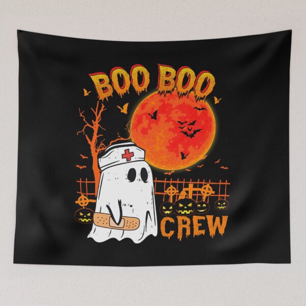 Item preview, Meme Boo Boo Crew Funny Nurse Halloween Costume Moon designed and sold by BufFord71.