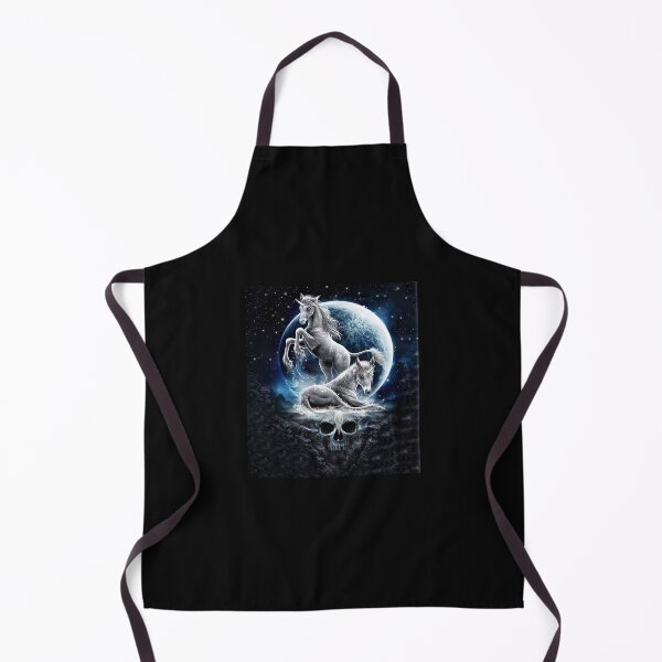 Item preview, Unicorn Skull On The Moon Glittering Galaxy designed and sold by HildegardBusch.