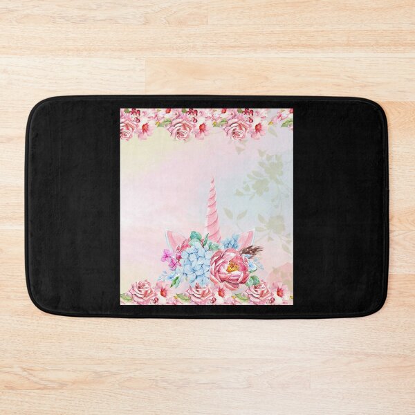Item preview,  Dream Unicorn and flower background watercolor designed and sold by HildegardBusch.