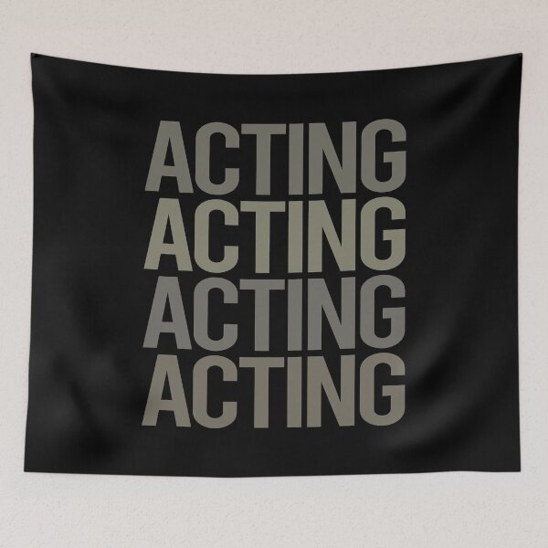 Artikelvorschau, Grey Text Art Acting Actor Actress entworfen und verkauft von StoreCalamity.