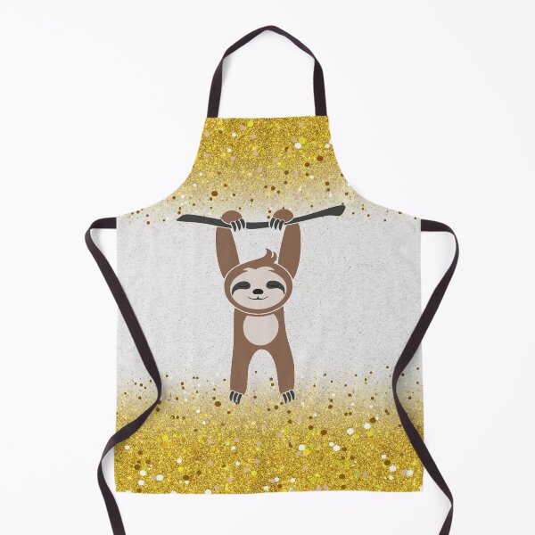 Item preview, Just A Girl Who Loves Sloths Stunning Glitter Yellow designed and sold by CarolinLindem.