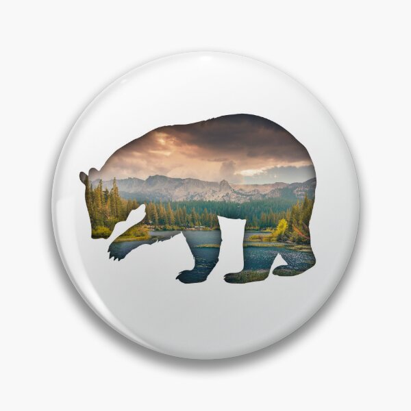 Artikelvorschau, Bear bear silhouette with forest fill entworfen und verkauft von portokalis.