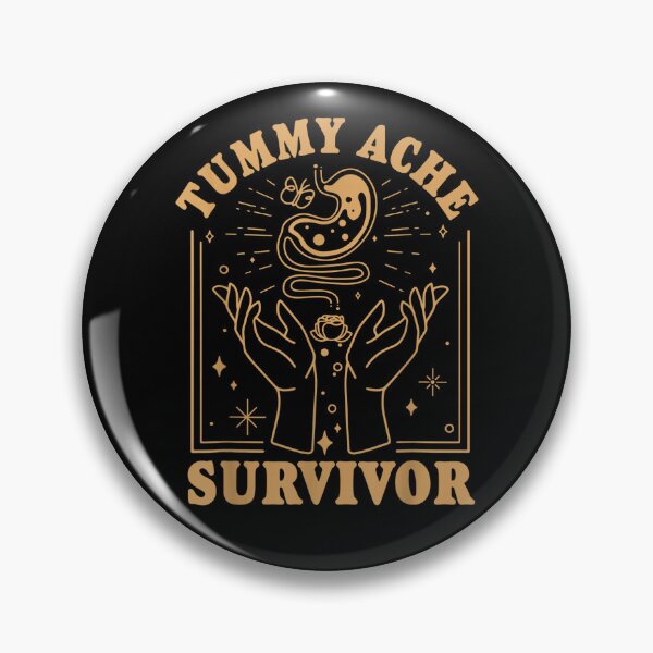 Item preview, Vintage Tummy Ache Survivor Stomachache Ibs Funny Men Women  designed and sold by sarahbennetth.