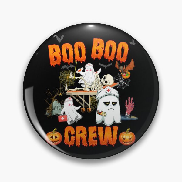 Item preview, Meme Boo Boo Crew Funny Ghost Nurse Retro Halloween Nursing RN designed and sold by BufFord71.