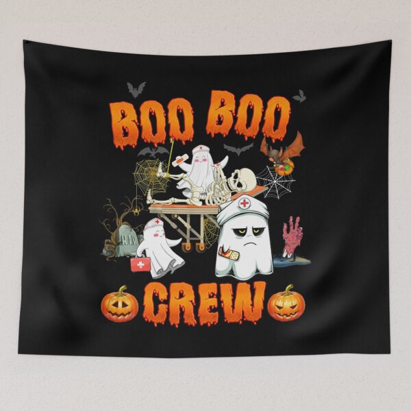 Item preview, Meme Boo Boo Crew Funny Ghost Nurse Retro Halloween Nursing RN designed and sold by BufFord71.