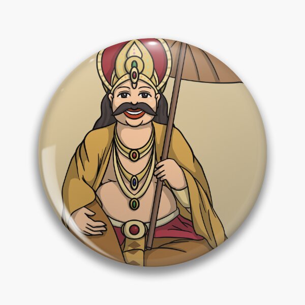 Item preview, King mahabali and vamana for onam in anime style designed and sold by HeatherPhn.