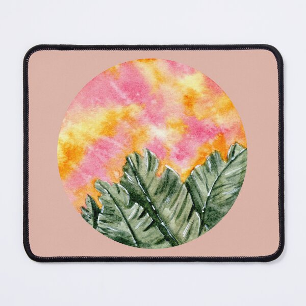 Item preview, Tropical Leaves - Round - Watercolour Painting designed and sold by Pattokarts.