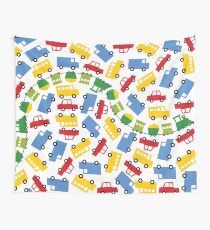 Boys Toys | Cars Trains Buses Trucks Fun Transport Wall Tapestry