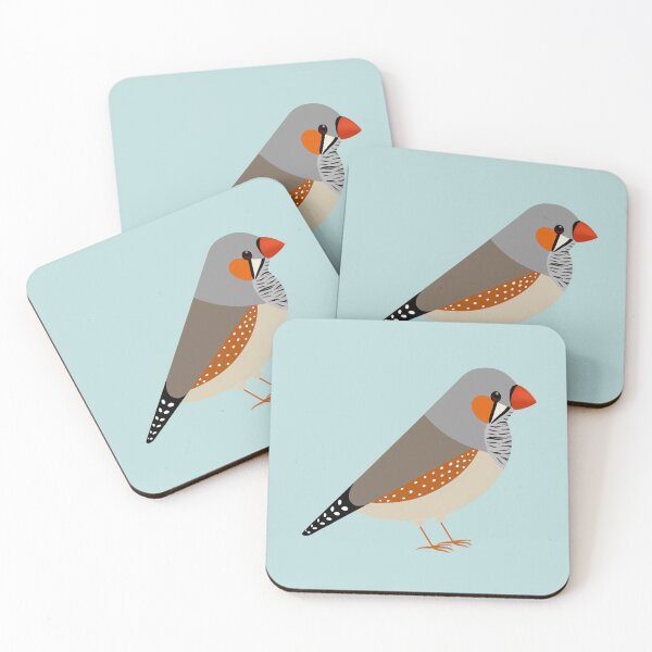 Item preview, Minimal zebra finch illustration designed and sold by Milanicole.
