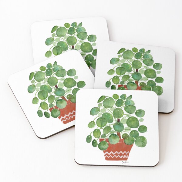 Item preview, Pilea plant in pot designed and sold by SandraArtStudio.