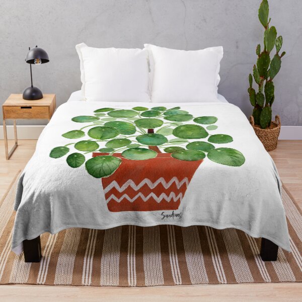 Item preview, Pilea plant in pot designed and sold by SandraArtStudio.