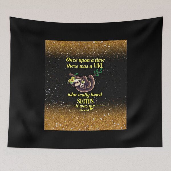 Item preview, Who Really Loved Sloths You Are My Sunshine Stunning Glitter Yellow designed and sold by CarolinLindem.