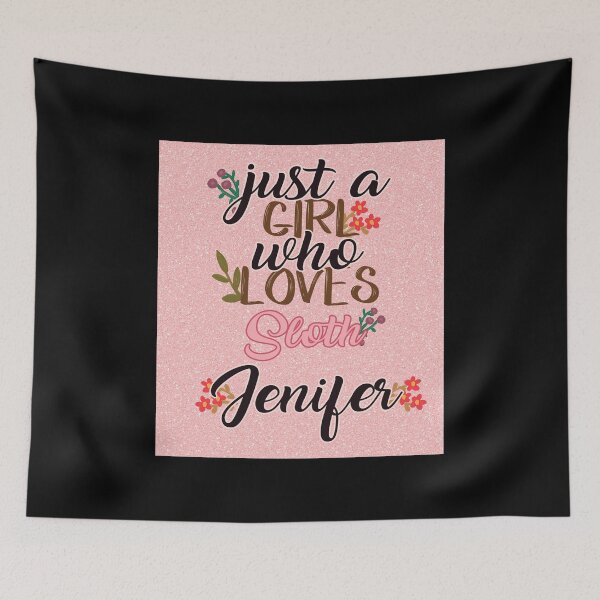 Item preview, Just A Girl Who Love Sloth Cute Pink designed and sold by CarolinLindem.