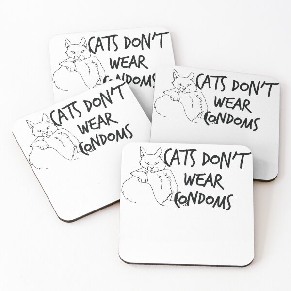 Item preview, cats don’t wear condoms shirt designed and sold by JadynAltenwerth.