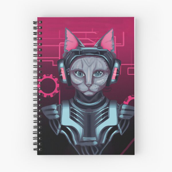 Item preview, Cyborg Cyberpunk Cat DJ Lady designed and sold by Arc1.