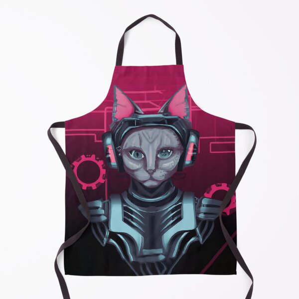 Item preview, Cyborg Cyberpunk Cat DJ Lady designed and sold by Arc1.