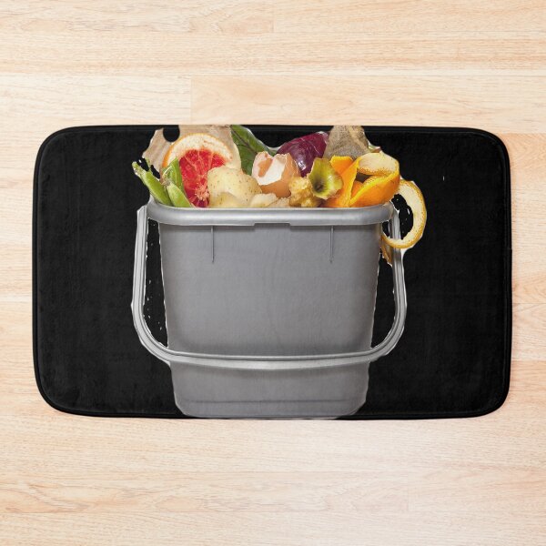 Item preview, Fruits and egg peels on trash bin designed and sold by ANDRESJOHN.