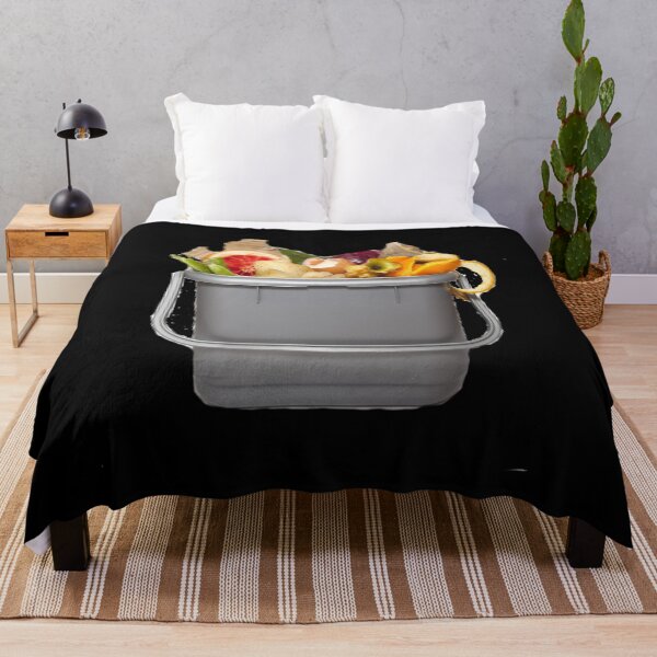 Item preview, Fruits and egg peels on trash bin designed and sold by ANDRESJOHN.