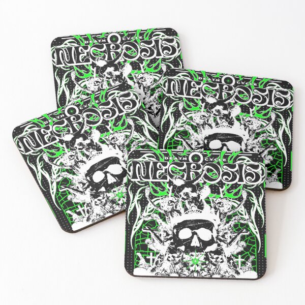 Item preview, Necrosis white green designed and sold by URBAN LEADS.