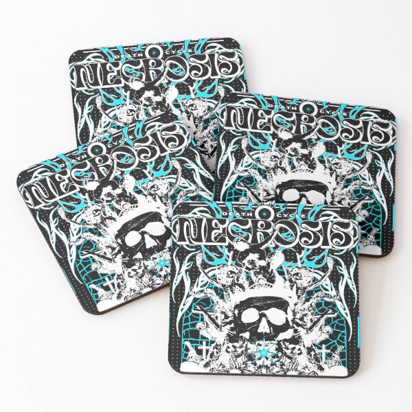 Item preview, Necrosis white blue designed and sold by URBAN LEADS.