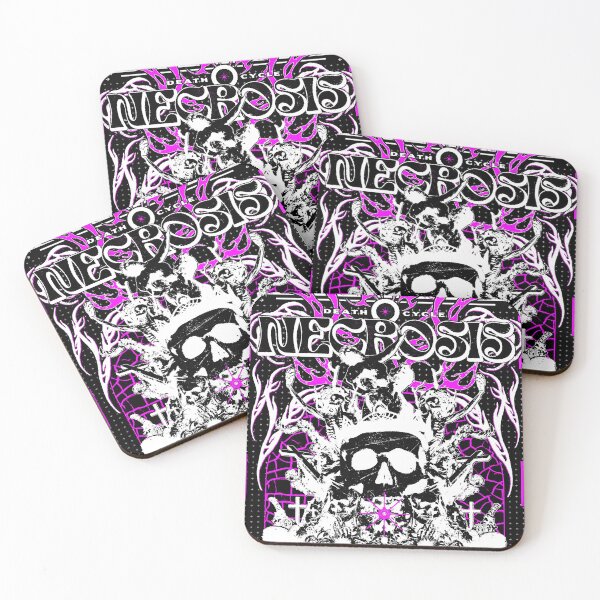 Item preview, Necrosis white pink designed and sold by URBAN LEADS.