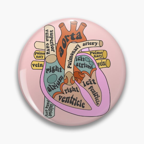 Item preview, Anatomical heart - vintage colors designed and sold by Preslava Genova.