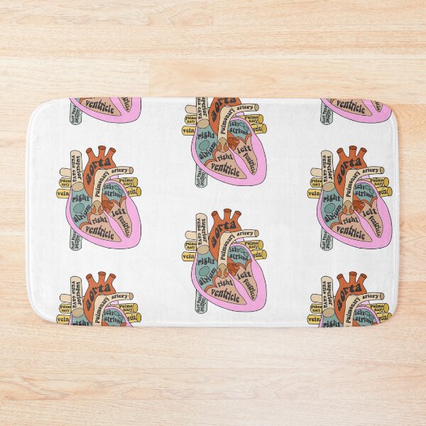 Item preview, Anatomical heart - vintage colors designed and sold by Preslava Genova.