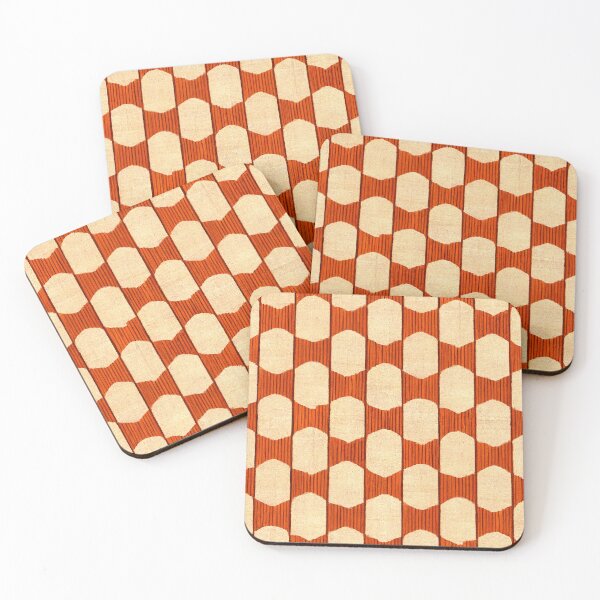Item preview, Red in Yellow Japanese pattern designed and sold by Myriam Iart.