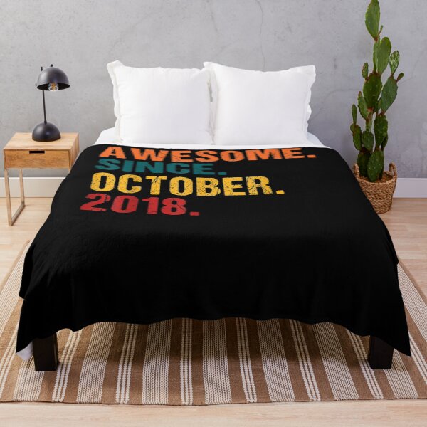Item preview, 4 Years Old Funny Awesome Since October 2018 4th Birthday  designed and sold by sarahbennetth.