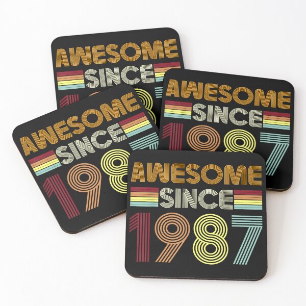 Item preview, Awesome Since 1987 35th Birthday Retro 35 Year Old BDay Men designed and sold by Odertwahlgren.