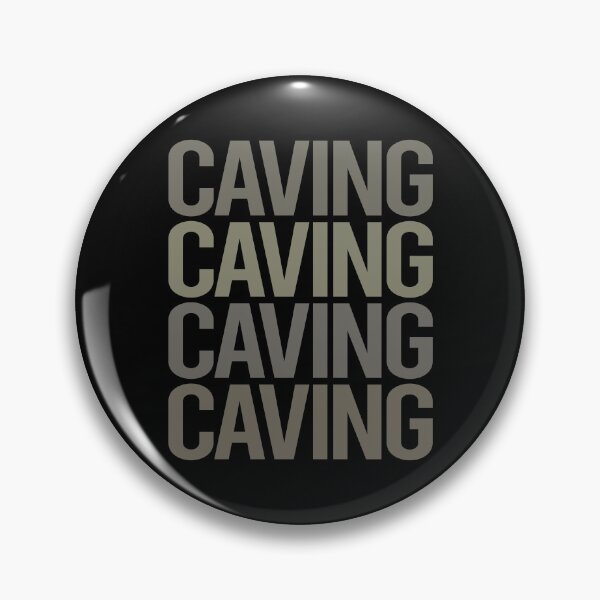 Item preview, Gray Text Art Caving Caver Spelunking Spelunker Speleology designed and sold by StoreCalamity.