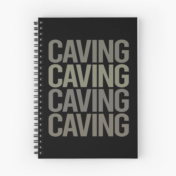 Item preview, Gray Text Art Caving Caver Spelunking Spelunker Speleology designed and sold by StoreCalamity.
