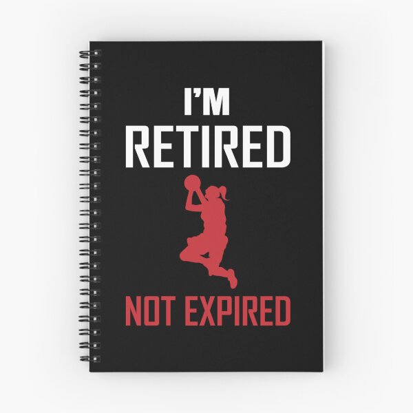 Item preview, I'm Retired Not Expired-Basketball Gift Sticker designed and sold by flvbelgrace.