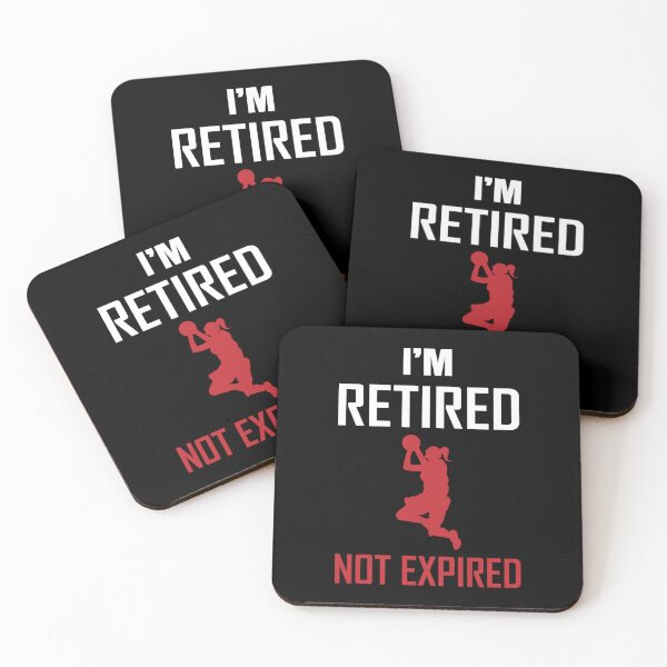 Item preview, I'm Retired Not Expired-Basketball Gift Sticker designed and sold by flvbelgrace.