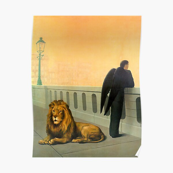 Rene Magritte Homesickness Poster