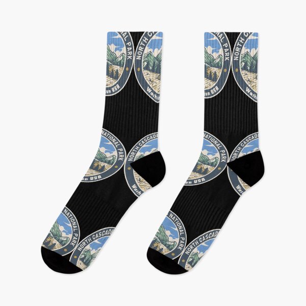Item preview, North Cascades National Park Vintage Mountains designed and sold by JordanHolmes.