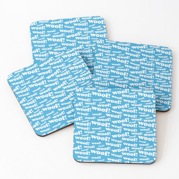 Item preview, Adorabe Woof White Text Pattern for Dog Lovers designed and sold by SpikyHarold.