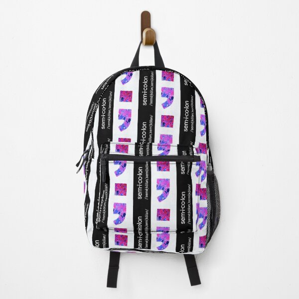 Item preview, Semicolon word and symbol pink purple paint designed and sold by Grey Robinson.