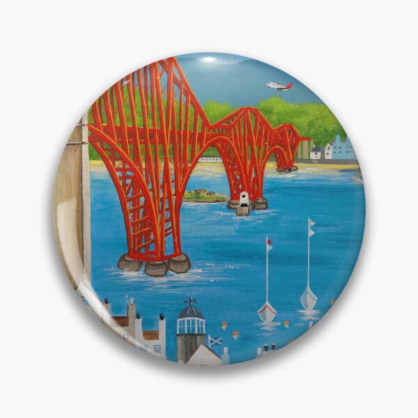 Item preview, The Ferrys depicting the Forth Rail Bridge with North & South Queensferry designed and sold by Ingrid Mayes.