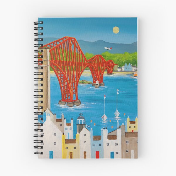 Item preview, The Ferrys depicting the Forth Rail Bridge with North & South Queensferry designed and sold by Ingrid Mayes.