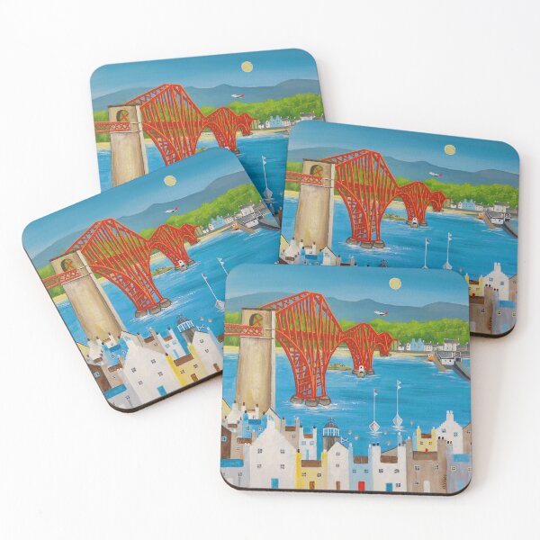 Item preview, The Ferrys depicting the Forth Rail Bridge with North & South Queensferry designed and sold by Ingrid Mayes.
