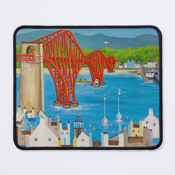 Item preview, The Ferrys depicting the Forth Rail Bridge with North & South Queensferry designed and sold by Ingrid Mayes.