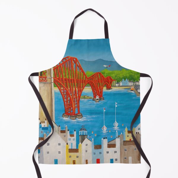 Item preview, The Ferrys depicting the Forth Rail Bridge with North & South Queensferry designed and sold by Ingrid Mayes.