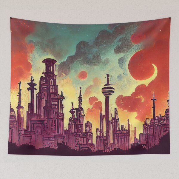 Item preview, The Galactic City designed and sold by AM FineArtPrints.