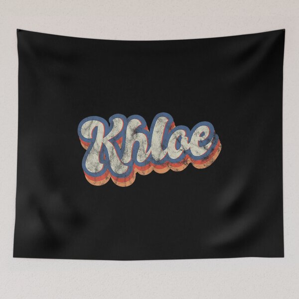 Item preview, Khloe Personalized Name Custom Lettering 70's designed and sold by Nicholaswikstro.