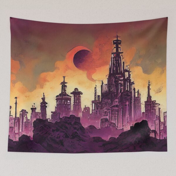 Item preview, The Galactic City designed and sold by AM FineArtPrints.