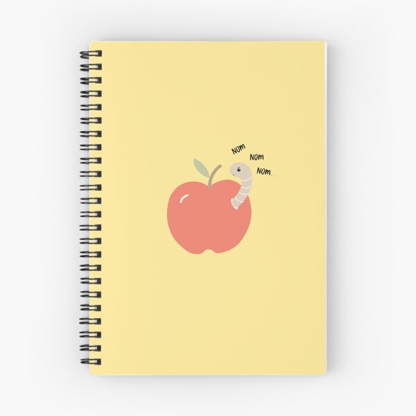 Item preview, Apple & Worm - nom nom nom … designed and sold by miluandmoo.