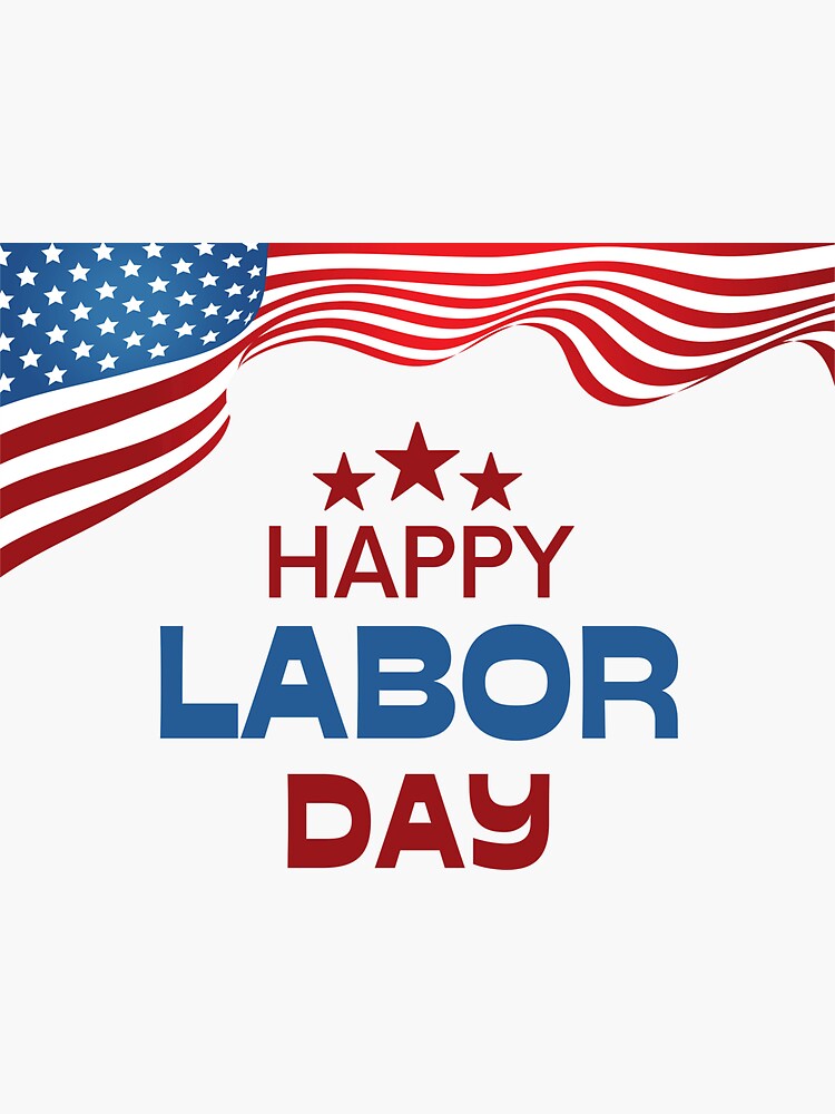 "Happy Labor Day New York , happy labor day , labor day 2023" Sticker for Sale by Cmandos